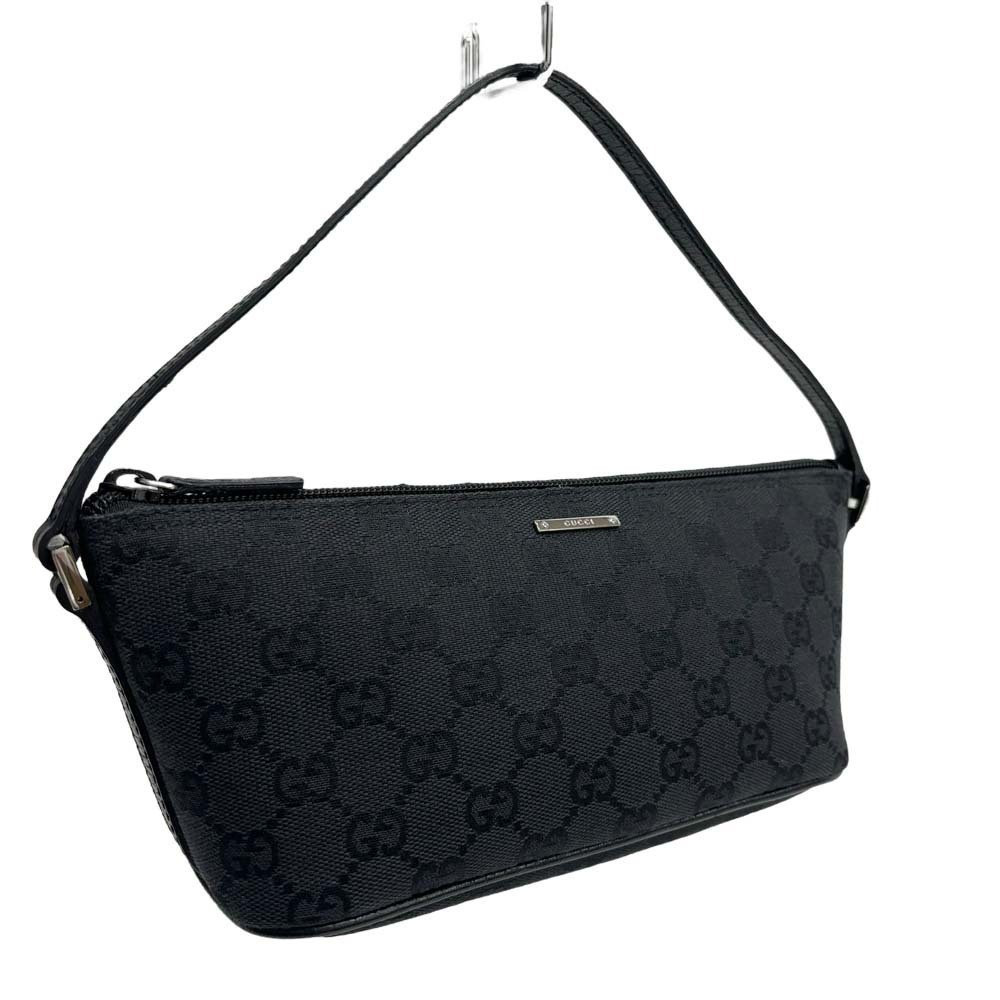 Gucci GG Handbag Black Canvas - Picture 2 of 10